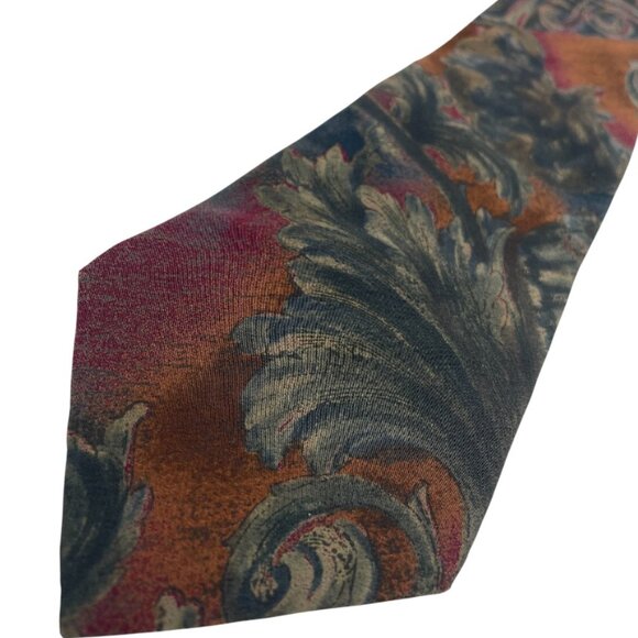 Bill Blass Floral Paisley Vintage Art Silk Tie - Picture 1 of 6